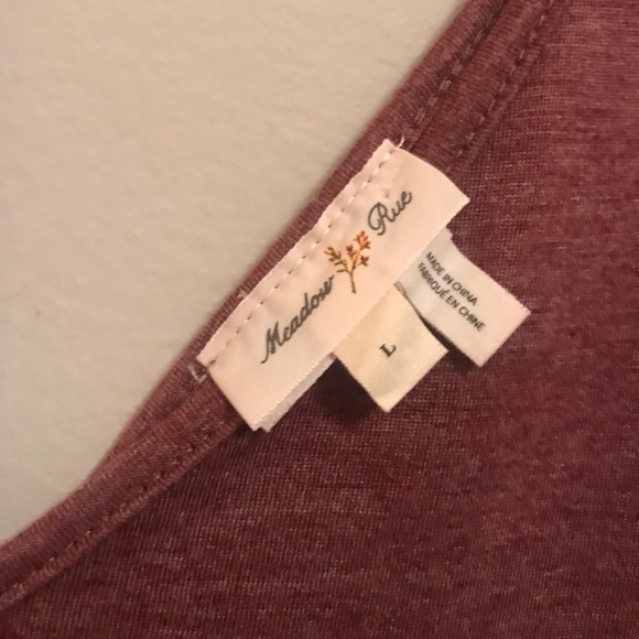 Anthropologie Meadow Rue Raspberry Trapeze Top - Picture 5 of 5